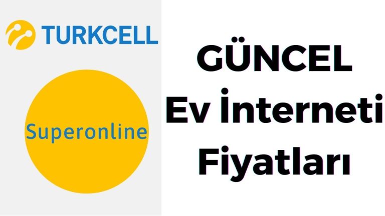 Turkcell Ev İnterneti Fiyatları 2023 (60+ Paket Listesi)